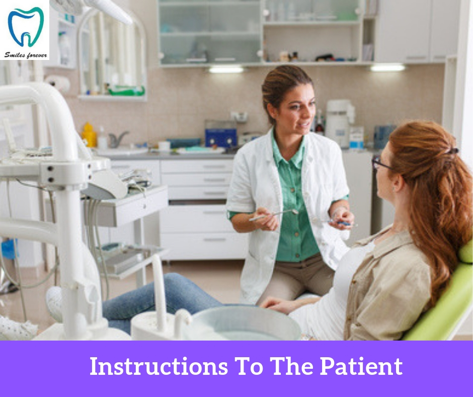 Instructions To The Patient | Best Wisdom Tooth Extraction in Bangalore 